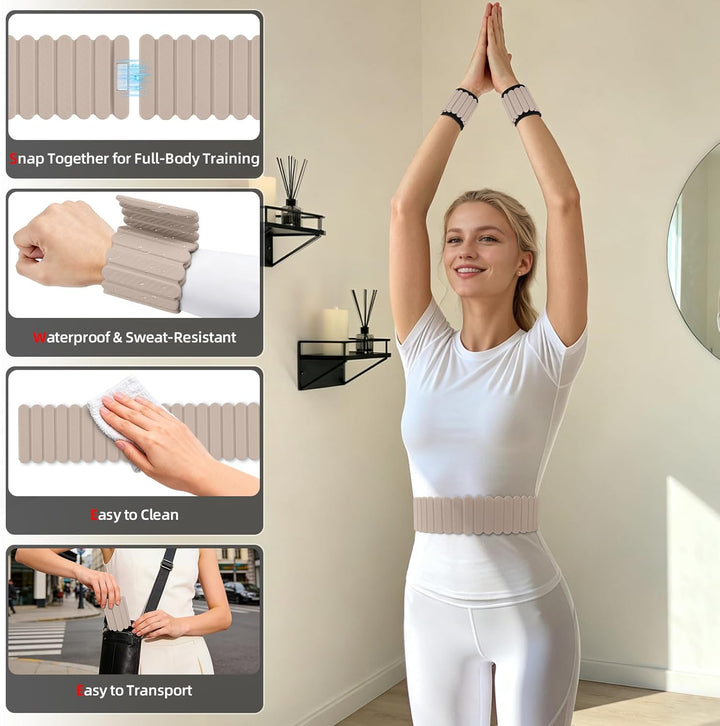 Abahub Magnetische Gewichte Hand Fuss Wrist Ankle Weights Handgelenk Gewichte für Beine und Arme Set