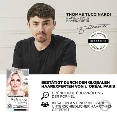 L'Oréal Paris Extrem Aufheller für platin-blondes Haar, Mit Anti-Gelbstich und Anti-Haarbruch Techno
