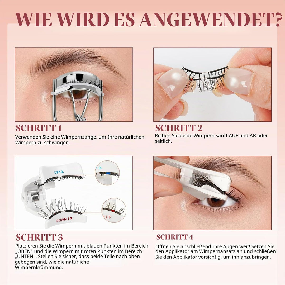 Higu clace Weiches Magnetische-Wimpern, Magnet-Wimpern Ohne Eyeliner | Magnetische Wimpern Natural L