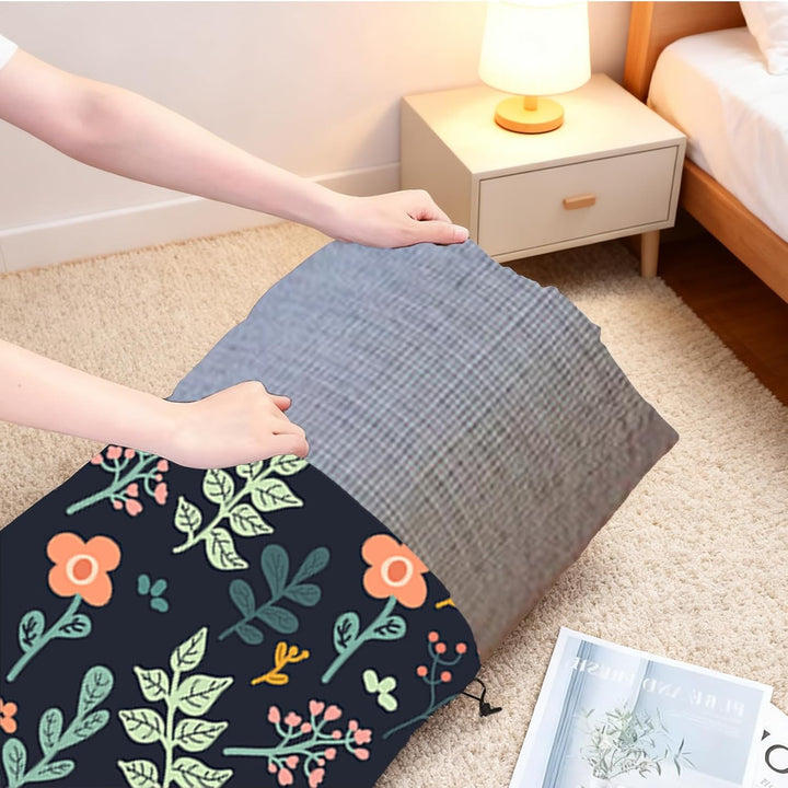 92 x 20 Zoll Blumen Polyester Jumbo Teppich Aufbewahrungstaschen Staubdichte Teppichschutztaschen Te
