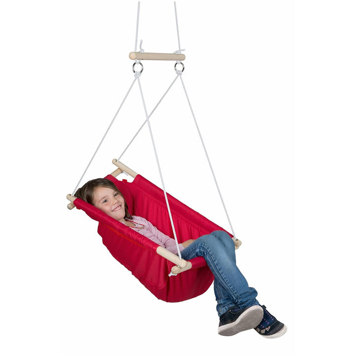 roba Hängesitz, Kinderschaukel rot, Hängeschaukel verstellbar von Schaukelliege zu Schaukelsitz, Hän