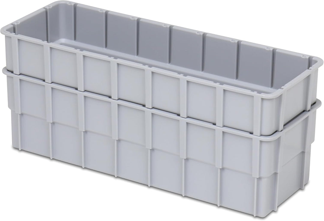 1a-TopStore Einsatzkasten Einteilungs-Set für Eurobehälter, Schubladen mit Innenmass 362x262 mm (LxB