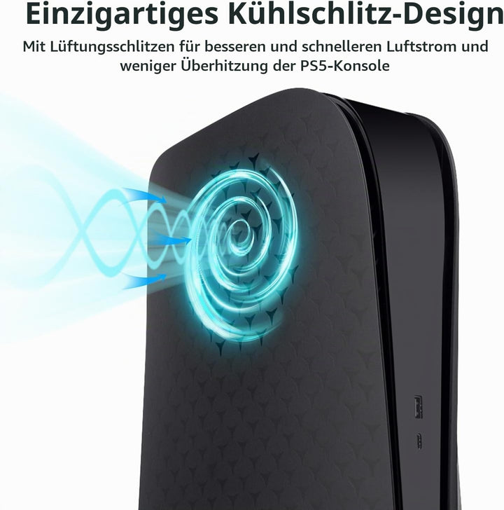 Mcbazel Playstation 5 Faceplate Ersatz Seite Panels Hard Faceplate Playstation 5 UHD Konsole Kühlung