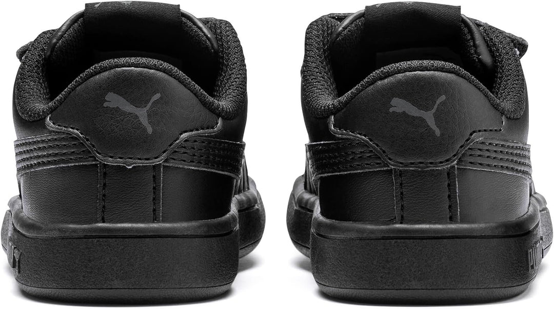 Puma Smash CV V Unisex-Kinder Sneakers 21 EU Puma Black Puma Black, 21 EU Puma Black Puma Black