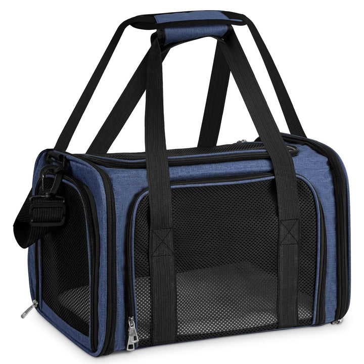 TOFFCAEA Transporttasche für Katze Hund, Hundetransportbox, Faltbare Katzentransportbox, tragbar, 5k