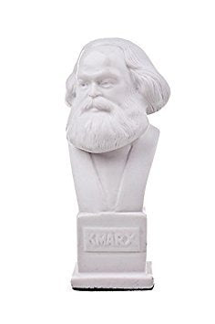 danila-souvenirs Deutscher Philosoph Sozialist Karl Marx marmor Büste Statue Skulptur 12 cm