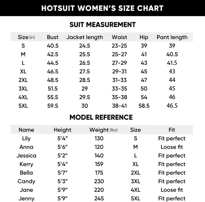 HOTSUIT Saunakostüm für Damen, Hose, Schlankheitsjacke, Fitnessstudio, Sweatshirt, Schweisskleidung,