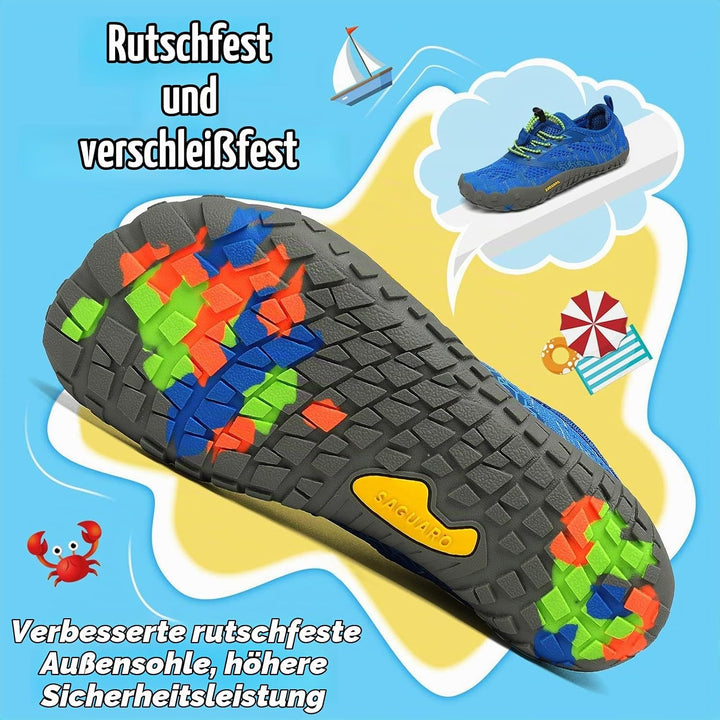SAGUARO Kinder Barfussschuhe Schnell Trocknend Badeschuhe, 24-36 EU 26 EU Blau, 26 EU Blau