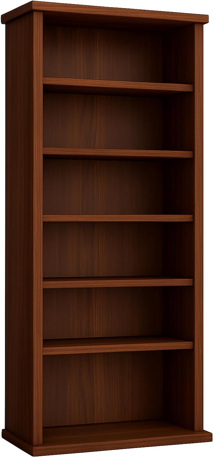 VCM Holz CD DVD Stand Regal Schrank Aufbewahrung Standregal Ständer Vostan Kern-Nussbaum, Kern-nussb