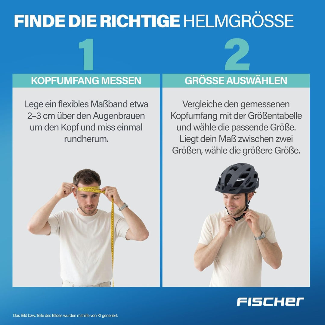 FISCHER Erwachsene Fahrradhelm, Radhelm, Cityhelm Urban, S/M oder L/XL, mit beleuchtetem Innenring-S