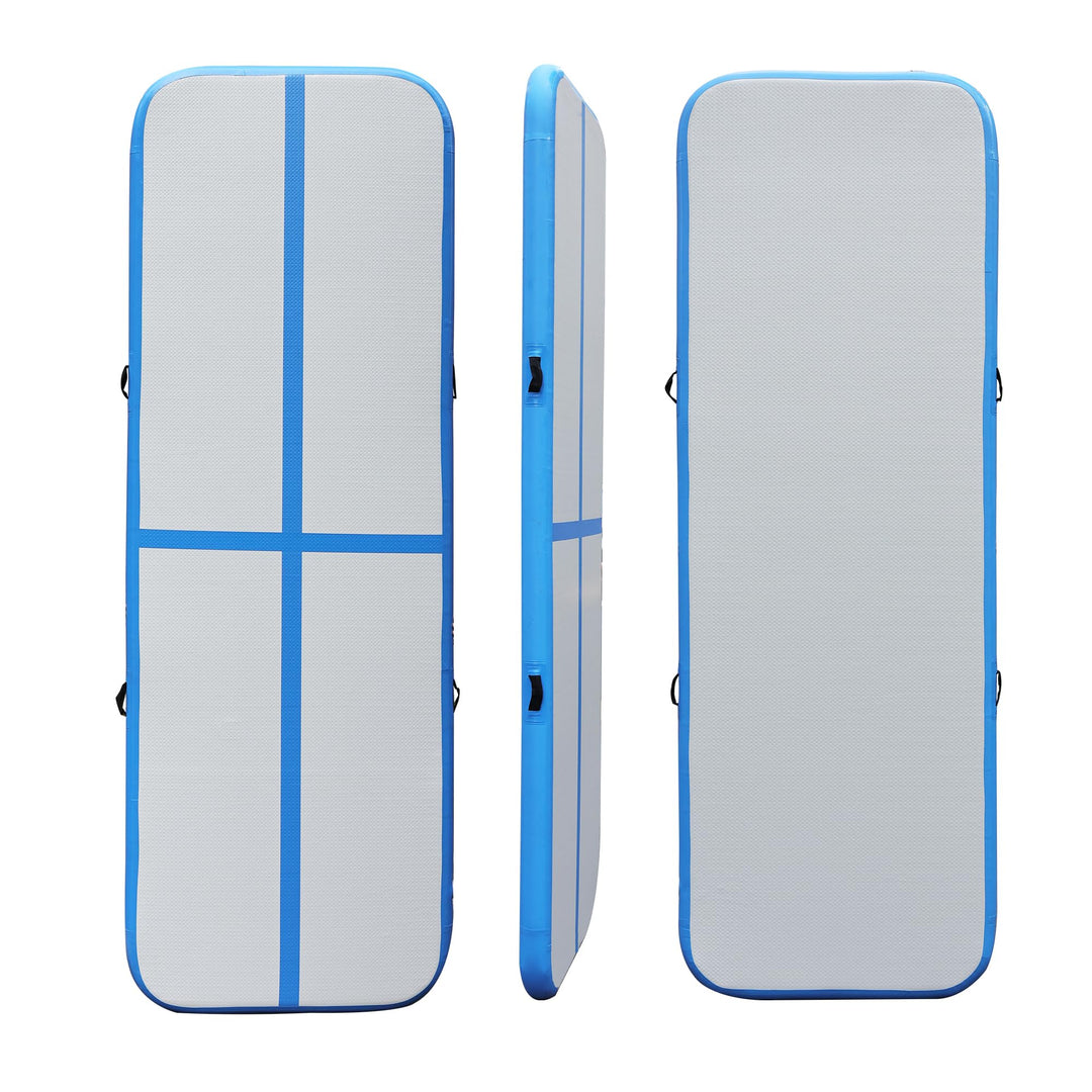 Air Track 300 x 100 x 10 cm, blau/grau mit manueller Pumpe