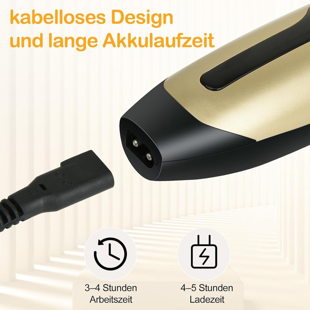 Leise Hundeschermaschine, Profi IPX7 Tierhaarschneidemaschine, Schermaschine Hund, Schnurlosen Haars