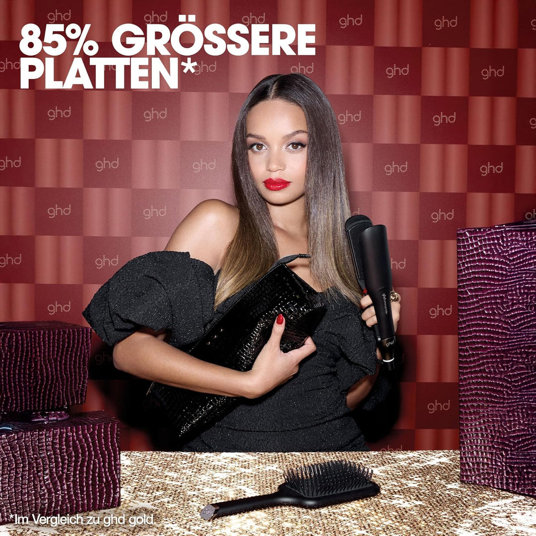 ghd chronos max Breites Glätteisen: Ideal für dickes, langes & lockiges Haar, smarter Styler, 85% gr