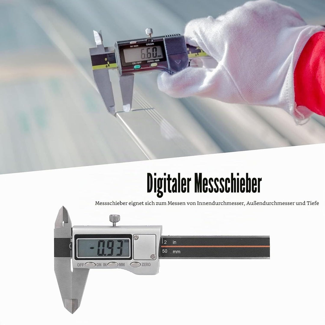 Digitaler Messschieber 0-50Mm Tragbare Mini Digitale Verschleissfestigkeit Rost Reisetasche Schmuck