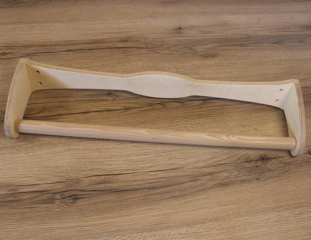 Robuste Klimmzugstange aus Holz, 74 cm, für den Innen- und Aussenbereich, mit 2 Höhenoptionen – Wand
