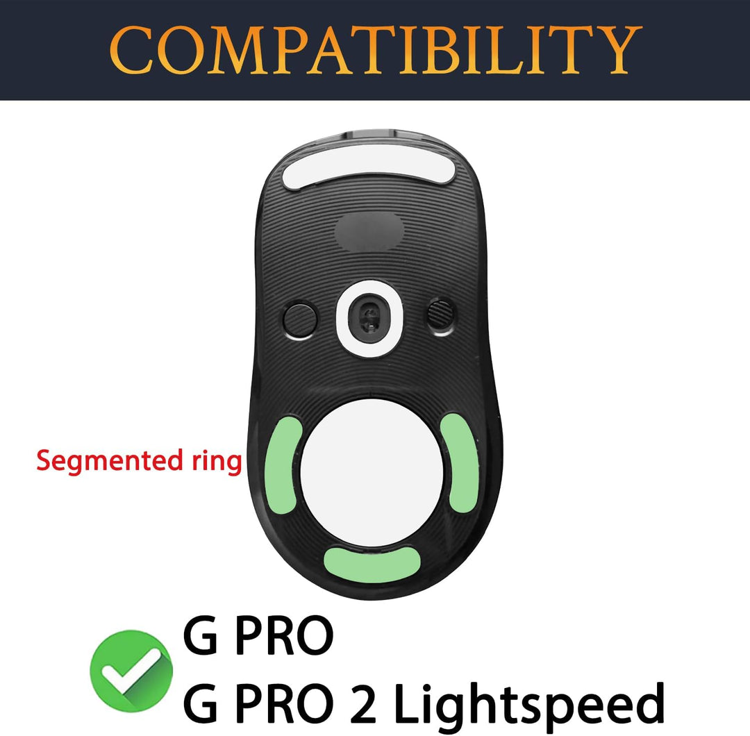 SOULWIT Glas Maus Skates für Logitech G PRO Wireless/GPro 2 Lightspeed Wireless Gaming-Maus (Nicht k
