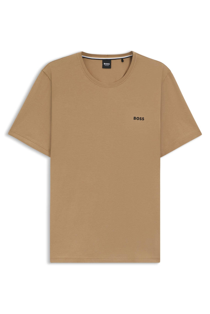 HUGO BOSS Herren Mix&Match R Loungewear T Shirt S Medium Beige260, S Medium Beige260