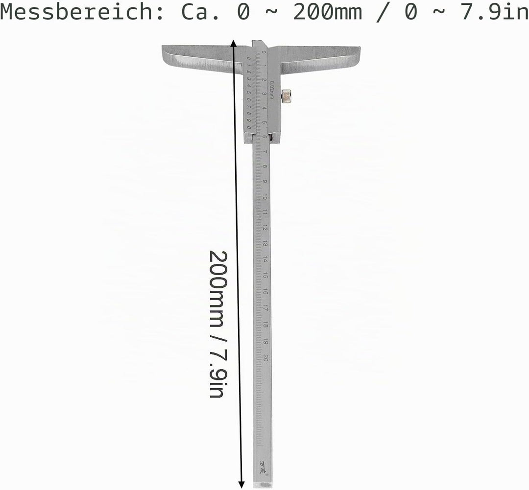Tiefenmessschieber 0,02 Mm,Messgerät Winkelmessschieber Messgerät Winkelmessschieber Messgerät Winke