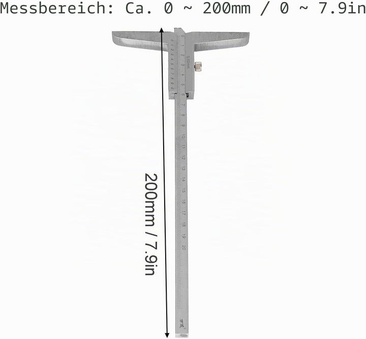 Tiefenmessschieber 0,02 Mm,Messgerät Winkelmessschieber Messgerät Winkelmessschieber Messgerät Winke
