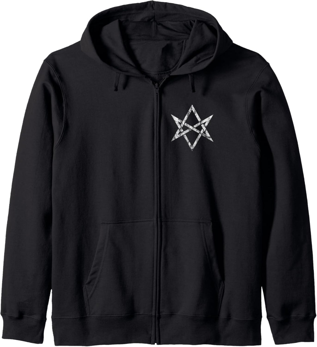 Unikursales Hexagramm Symbol Magie Mystik Okkult Kapuzenjacke
