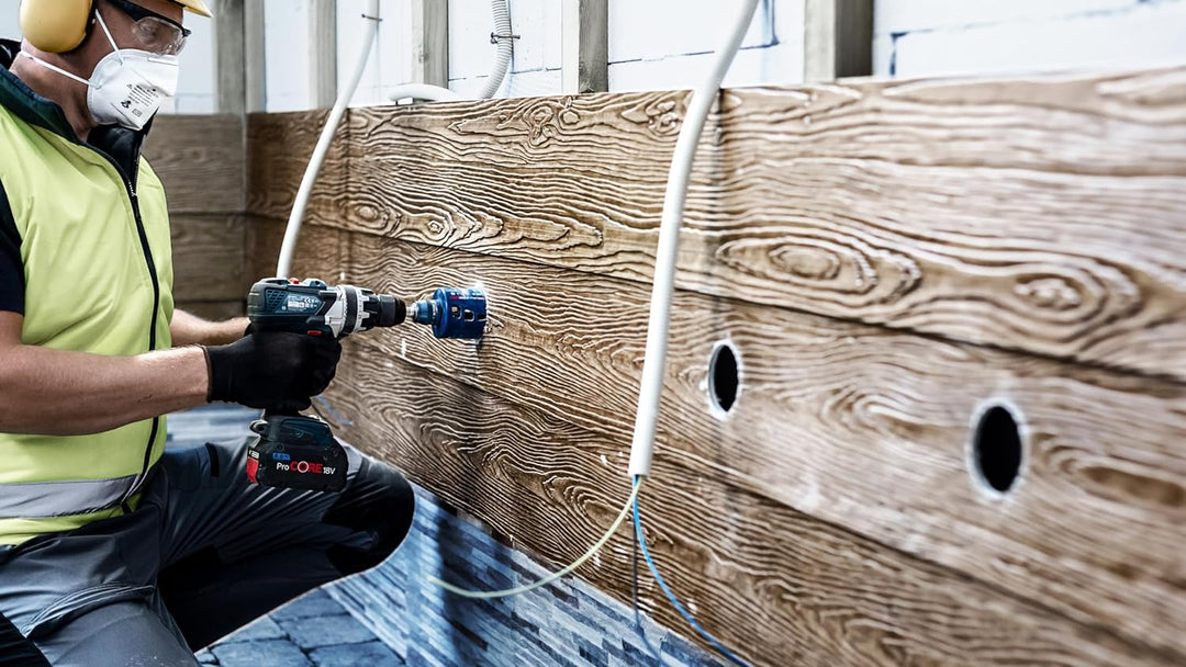 Bosch Professional 1x Expert Tough Material Lochsäge (für Holz mit Metall, Ø 105 mm, Zubehör Schlagb