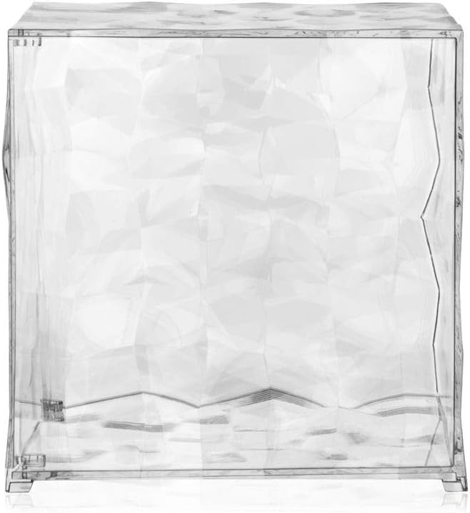 Kartell Optic, Crystal, 40 x 40 x 40 cm Con antina Cristallo, Con antina Cristallo