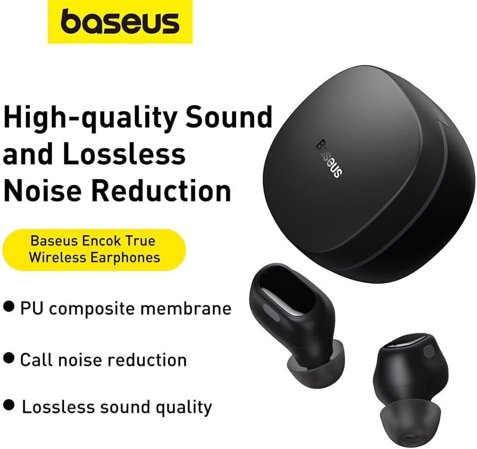 Earphones TWS Baseus Bowie WM01 (Black)