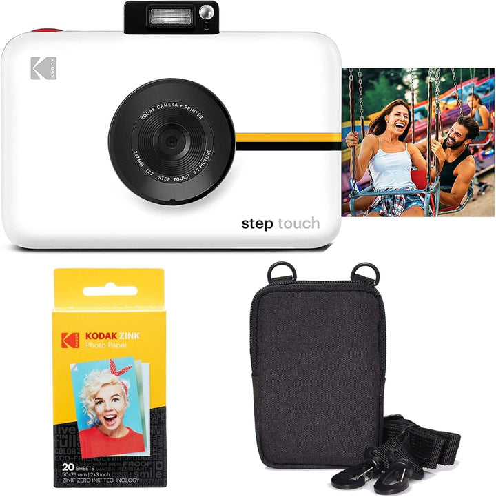 KODAK Step Touch 13MP Digitalkamera &amp; Instant-Drucker mit 3,5"-LCD-Touchscreen-Display (Weiss) Reise