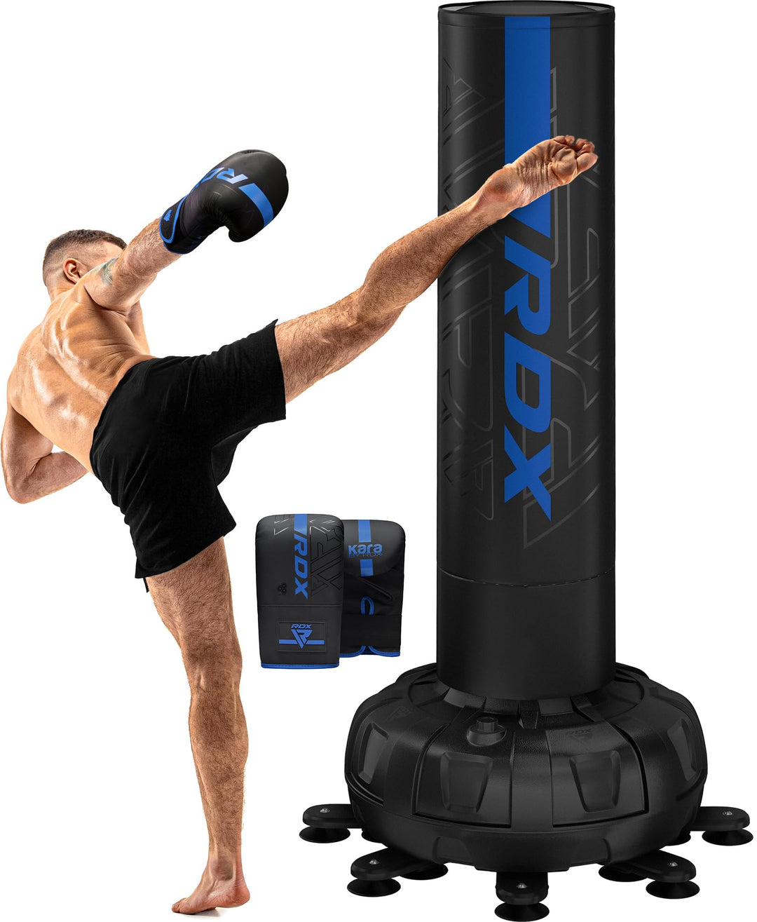 RDX 6FT 330LB Boxsack Stehend Erwachsene, Trainingshandschuhe und Überzug Set XXL Freistehender Stan