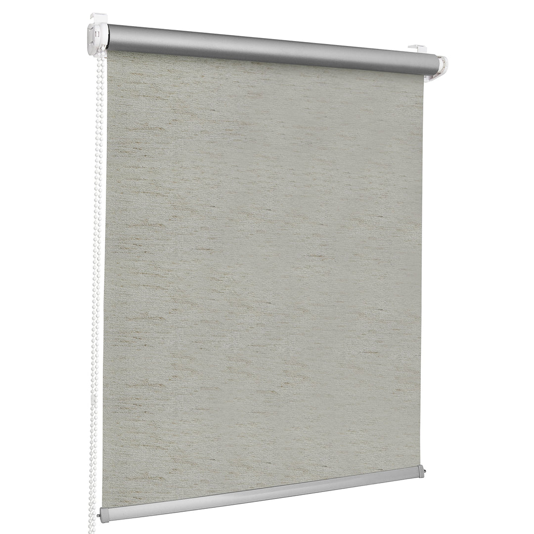 ROLLMAXXX Thermo Verdunkelungsrollo Klemmfix ohne Bohren (100 x 150 cm, grau Melange) 100 x 150 cm G