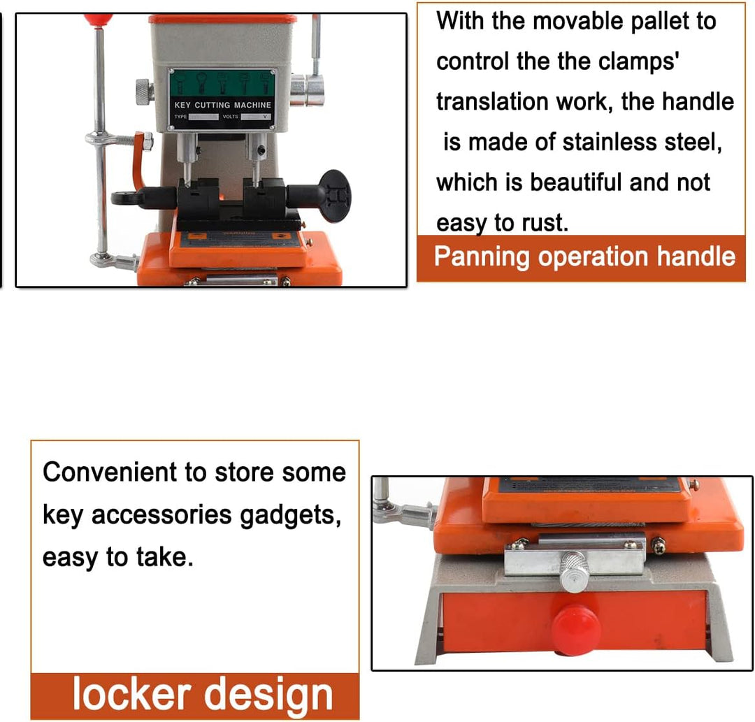 Schlüsselkopiermaschine 220V 100W Schlüssel Schneidemaschine, Professionelle Schlüsselmaschine Verti