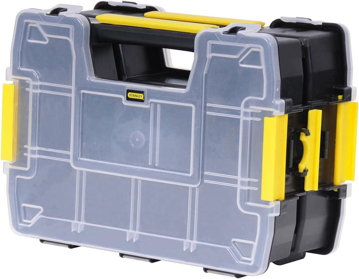 Stanley Sortmaster Doppelorganizer Werkzeugbox leer STST1-71197 – Stapelbarer Werkzeugkasten mit ent