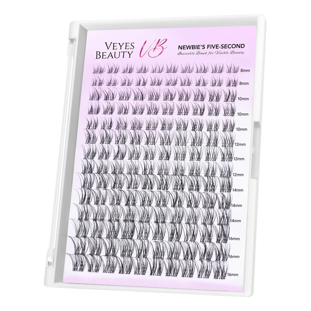 VEYESBEAUTY Wimpern Extensions 5-Sekunden-Wimperncluster Cluster Lashes Fake Lashes Wimpernverlänger