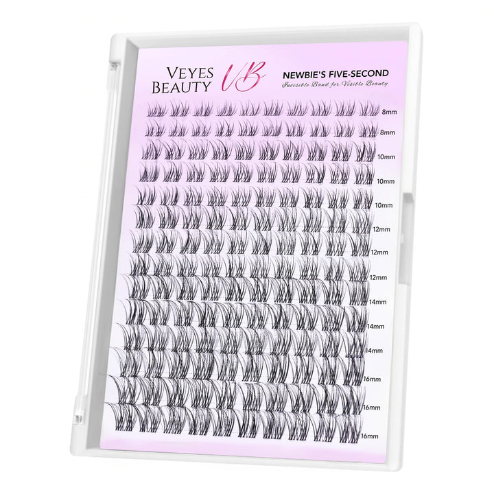 VEYESBEAUTY Wimpern Extensions 5-Sekunden-Wimperncluster Cluster Lashes Fake Lashes Wimpernverlänger