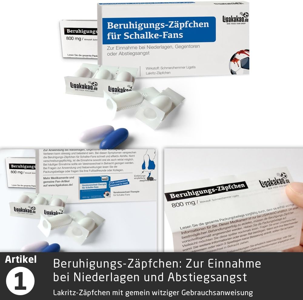 männer Geschenk Set ist jetzt die KLEINE Therapie passend für Schalke-Fanartikel Fans by Ligakakao.d