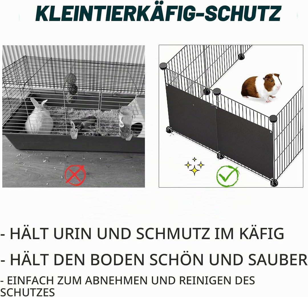 Oncpcare Haustierkäfig-Schutzblöcke, 26 x 21 cm, Kaninchenkäfig, Urin-Schutz, Käfigkantenschutz, Mee