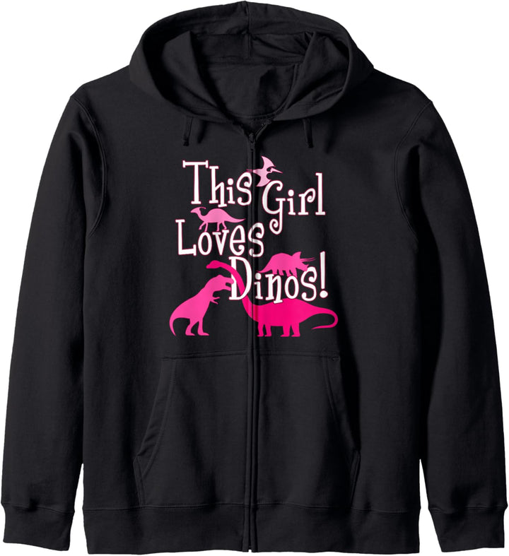 Dinosaur Shirts For Girls This Girl Loves Dinos Kapuzenjacke