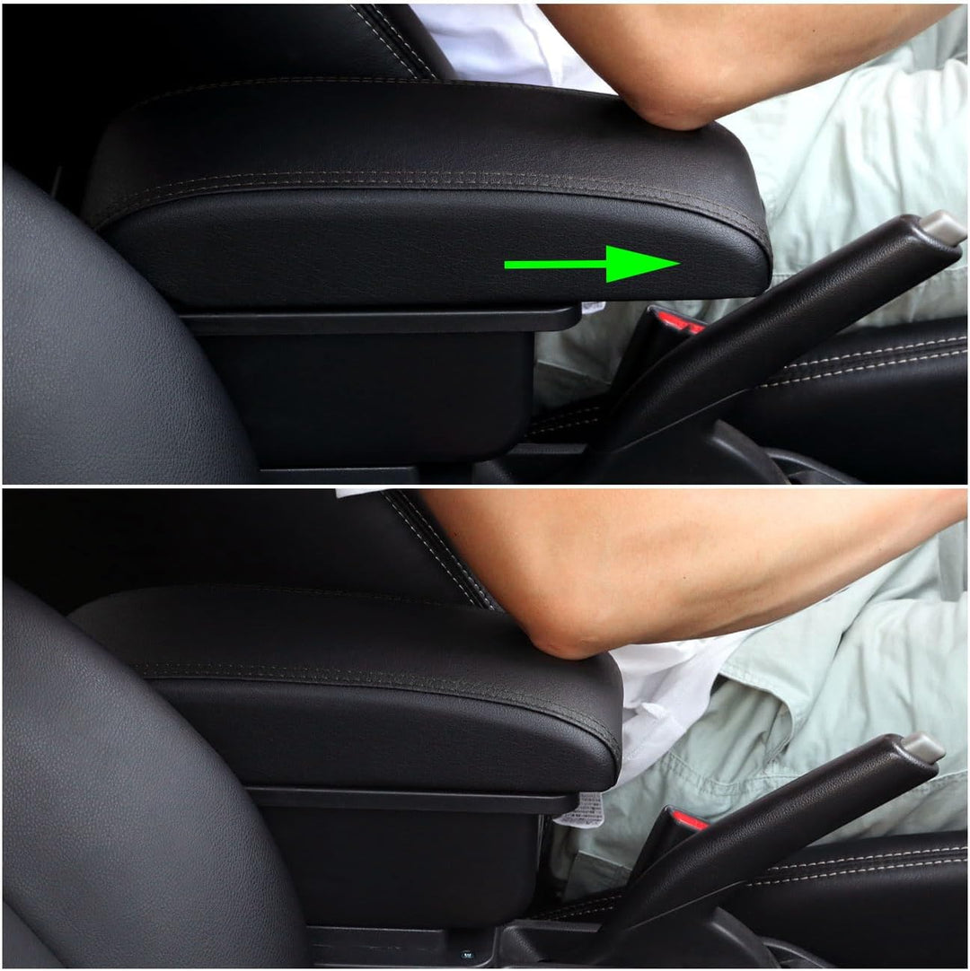 YJYWZH Auto Armlehnen für Golf 6 Mk6 2008-2013 Jetta Mk5 2006-2011 Vento Wagon 2009 2010 Doppelschic