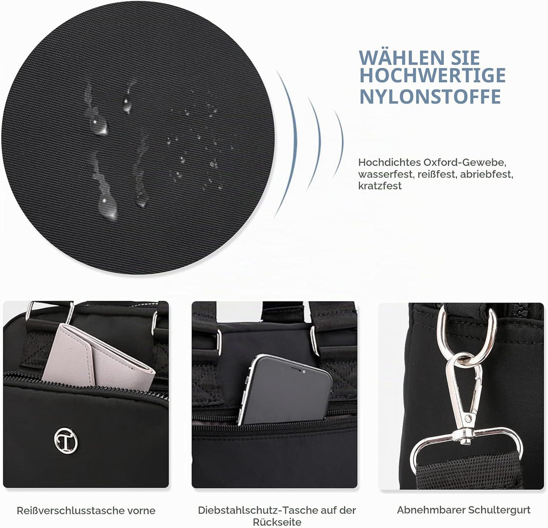 NICOLE &amp; DORIS Handtasche Messenger Bag Damen Casual Schultertasche Nylon Wasserdicht Leichte Umhäng