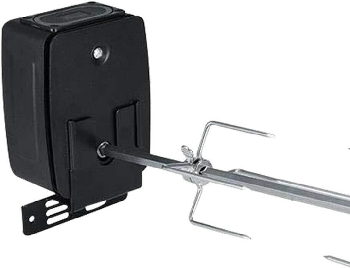 Drehspiess Grillspiess Set mit Motor 106cm 304 Edelstahl 0,2W 2-3RPM Traglast 7kg höhenverstellbar e