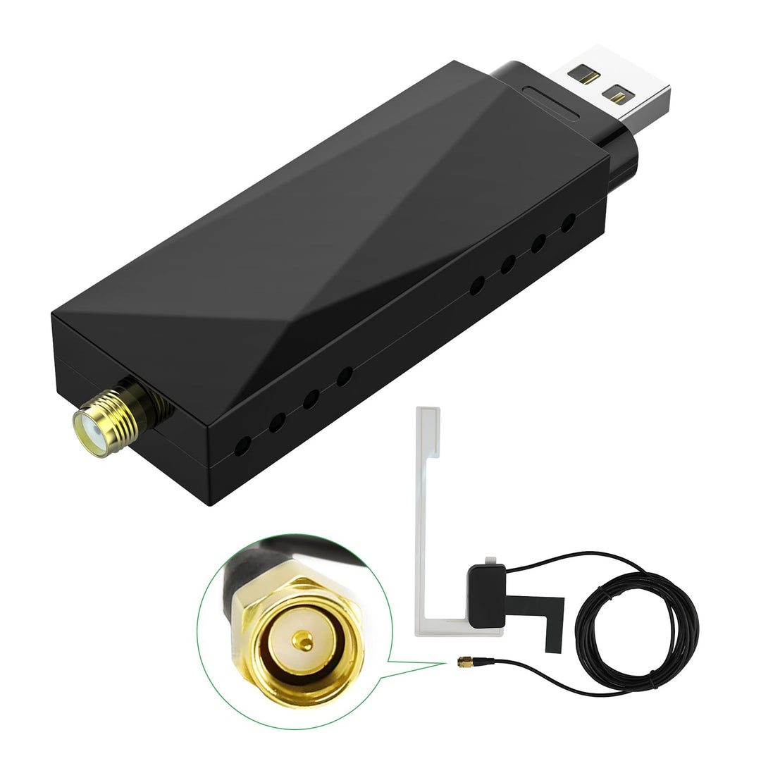 Eonon DAB/DAB+ Digitalradio-Adapter, Empfänger, USB-Dongle für Android 13/14 Autoradio GPS, 4G LTE k