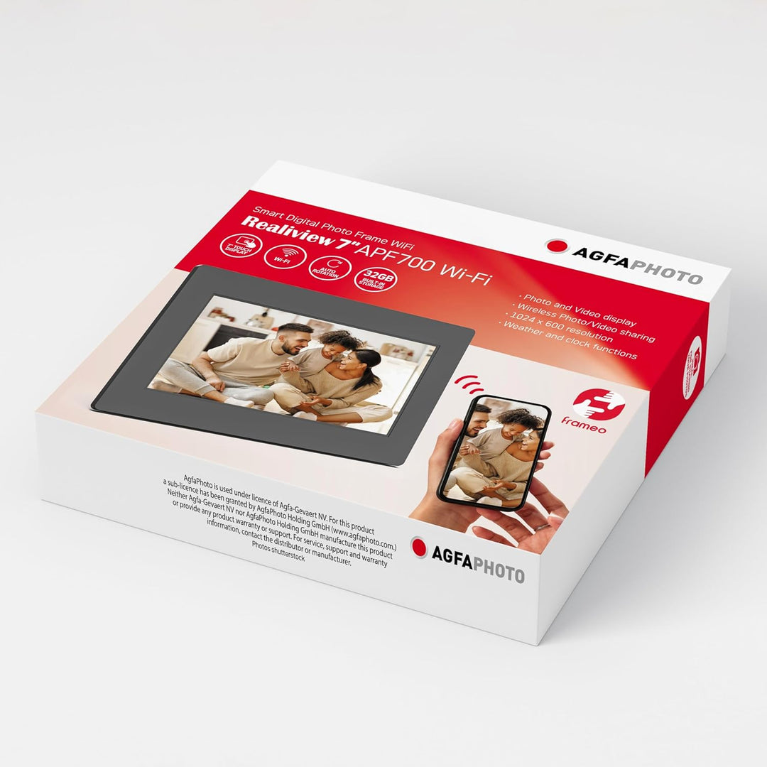 Agfa Photo - Bilderrahmen Realiview 7' 7 Zoll mit WLAN, 7 Zoll mit WLAN