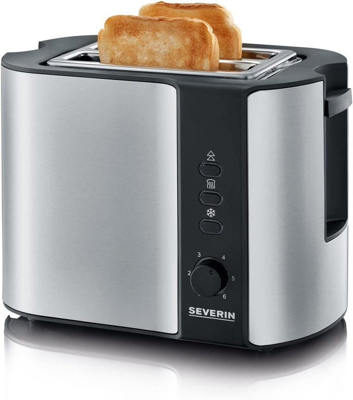 SEVERIN Automatik-Toaster, Toaster mit Brötchenaufsatz, hochwertiger Edelstahl Toaster zum Toasten,