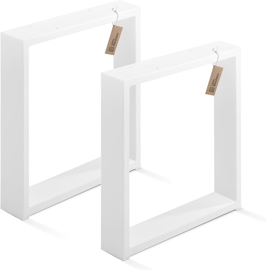 LAMO Manufaktur Tischbeine für Sitzbank, Couchtisch, Beistelltisch, Simple Medium, Vierkantprofil 60