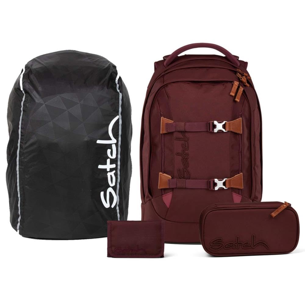 Satch pack Nordic Skandi Streetwalk Edition Schulrucksack Set 4tlg. inkl. Schlamperbox, Geldbörse un