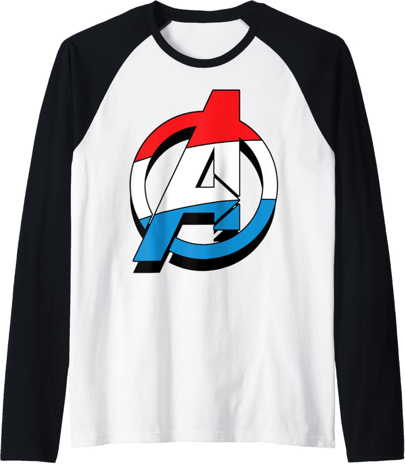 Marvel Avengers Patriotic Chest Logo Raglan