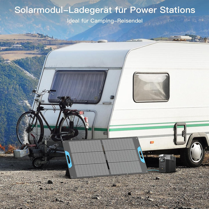 110W Faltbares Solarpanel mit USB-C PD 65W & USB-A QC 3.0, IP67 Wasserdicht, 23,5% Wirkungsgrad ETFE