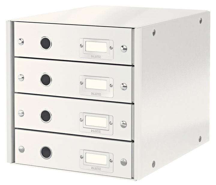 Leitz Click & Store Schubladenset, 4 Schubladen, A4, weiss, 60490001 4 Schubladen Weiss, 4 Schublade