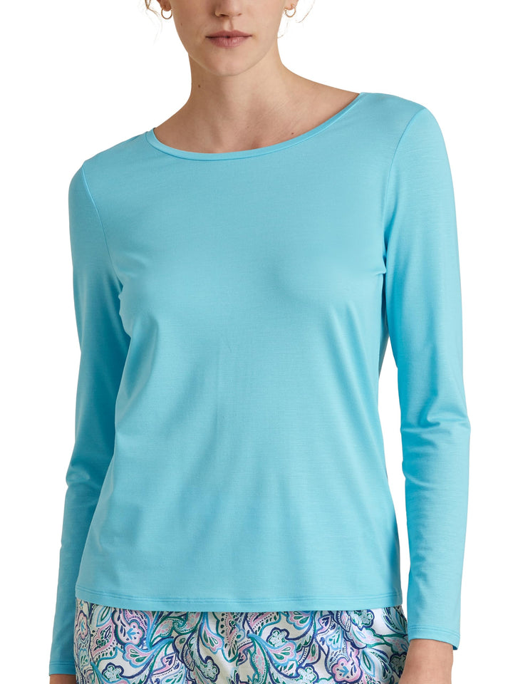 CALIDA Favourites Shirt, 3/4-Arm Damen 44-46 Blue Topaz, 44-46 Blue Topaz