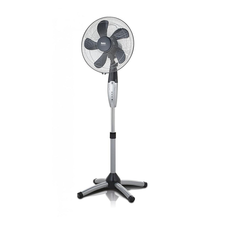 Fakir VC 40 S Standventilator mit Fernbedienung, 55 Watt, höhenverstellbar - Leiser Ventilator mit 3
